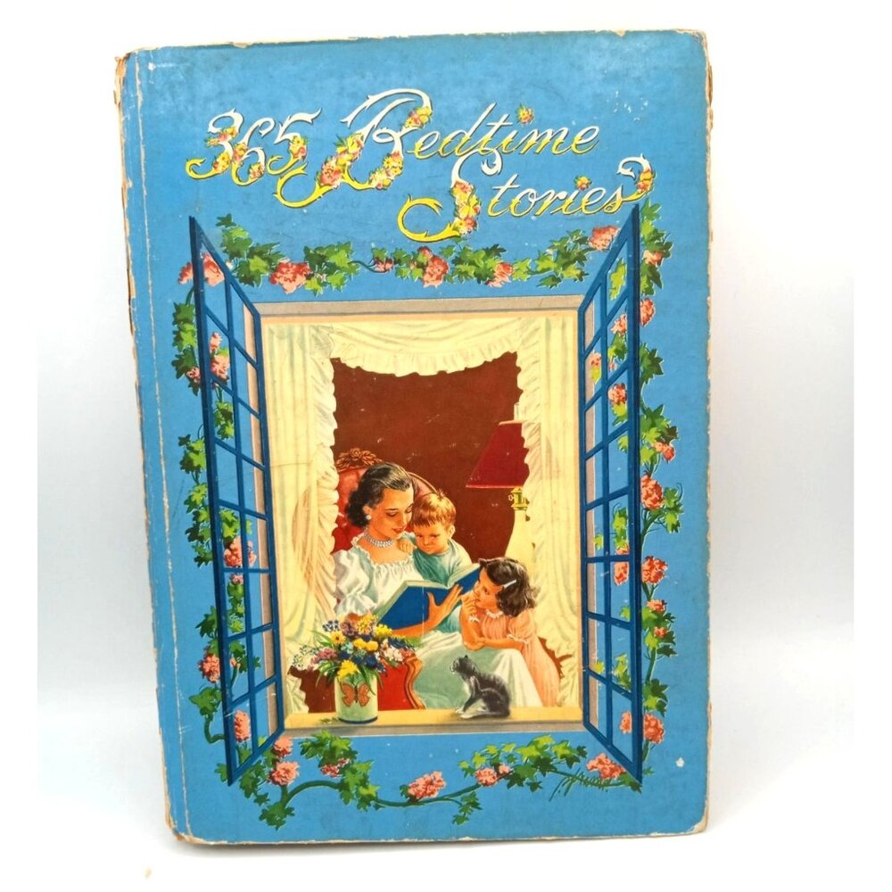 365 Bedtime Stories Kids Book Vintage 1944 Antique Hardcover Collector Item